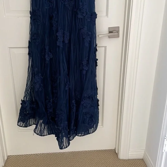 NWT Basix Black Label Navy dress - Picture 5 of 9